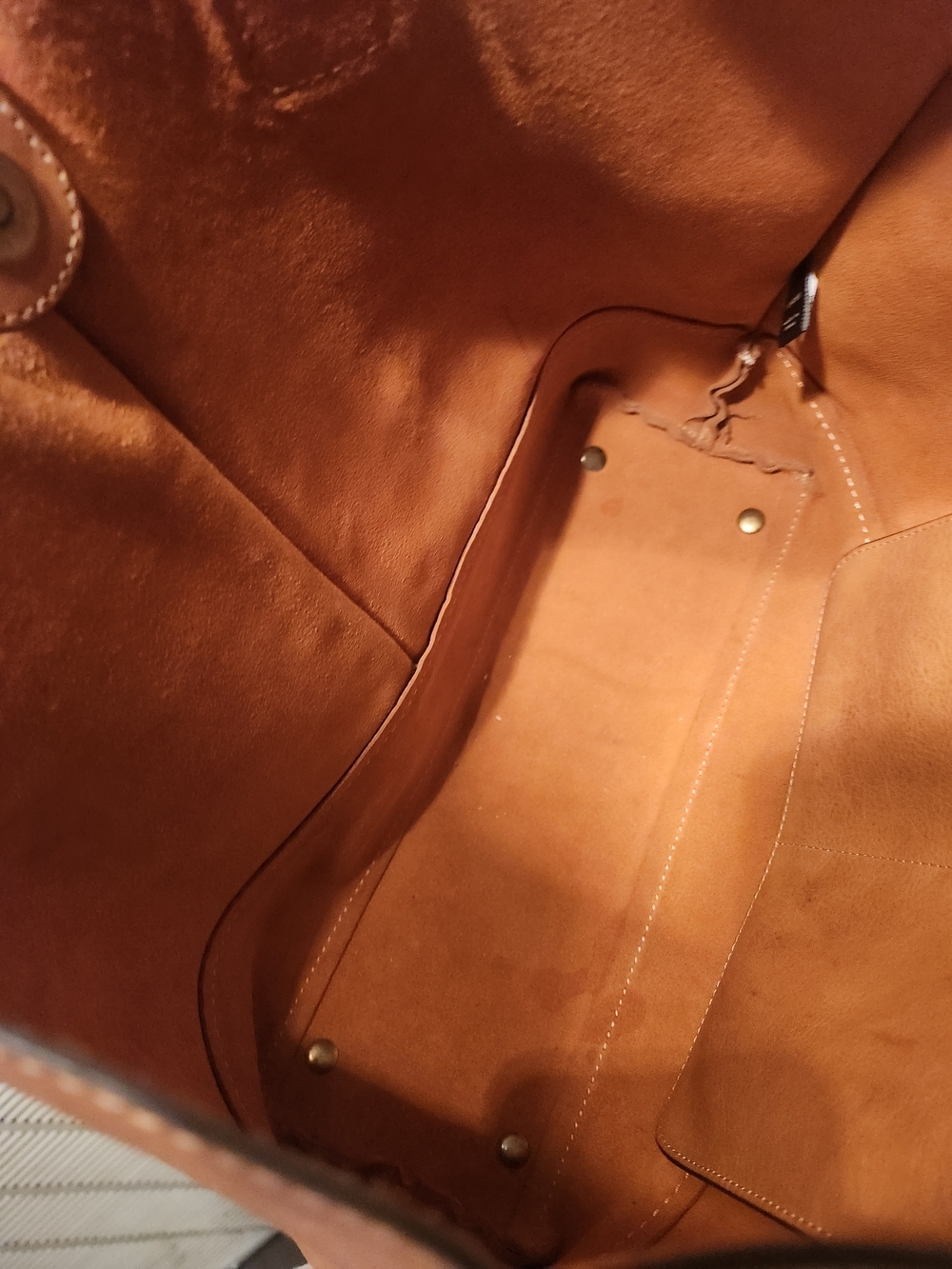 Frye Cognac Leather Tote Bag - Picture 8 of 9